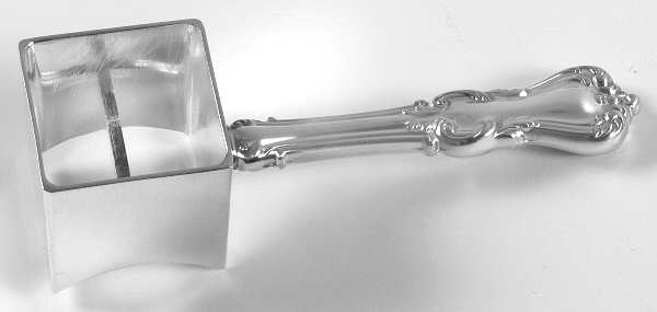 Marlborough (Sterling, 1906, No Monos) Corn Butterer with Silverplate Bowl