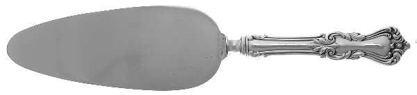 Marlborough (Sterling, 1906, No Monos) Pie Server with Silverplate Blade