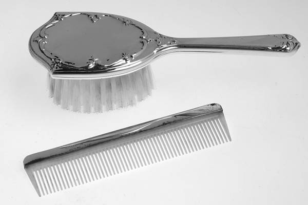 Sterling Hollowware 2-Piece Baby Brush and Comb Set