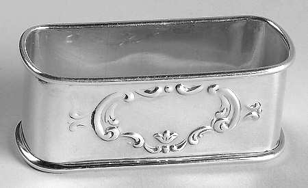 Sterling Hollowware Oblong Napkin Ring