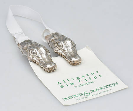 Silverplate Hollowware Bib Clip