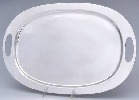 Silverplate Hollowware 17" Oval Serving Platter