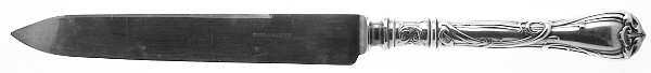 Modern Art (Silverplate, 1904) Small Steak Carving Knife with Stainless Blade