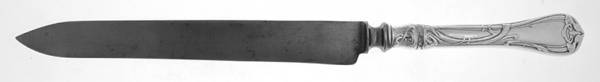 Modern Art (Silverplate, 1904) Large Stainless Blade Roast Carving Knife