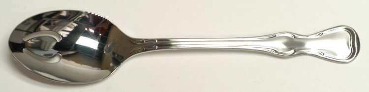 Modern Provincial (Stainless, 1967) Pierced Tablespoon (Serving Spoon)