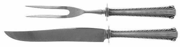 Nancy Lee (Sterling, 1939) Small Steak 2-Piece Carving Set w/Stainless Blade