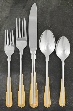Odessa Gold (Stainless-Gold) 5 Piece Place Setting
