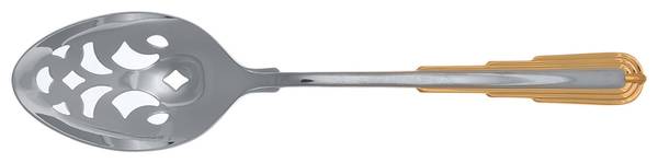 Odessa Gold (Stainless-Gold) Pierced Tablespoon (Serving Spoon)