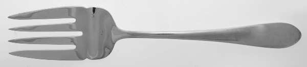 Old Hampton (Silverplate) Medium Solid Cold Meat Serving Fork