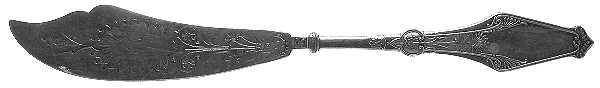 Orient (Silverplate, 1879) Flat Handle Bright Cut Master Butter