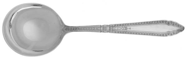 Oxford (Sterling, 1928, No Monograms) Round Bowl Soup Spoon (Cream Soup)