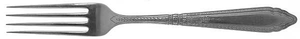 Oxford (Sterling, 1928, No Monograms) Fork