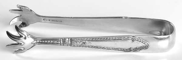 Oxford (Sterling, 1928, No Monograms) Small Sugar Tongs