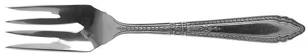 Oxford (Sterling, 1928, No Monograms) Large Individual Solid Fish/Salad Fork