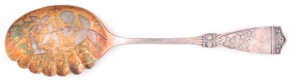 Parisian (Silverplate, 1887) Medium Bright Cut Berry/Casserole Spoon