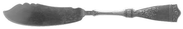 Parisian (Silverplate, 1887) Flat Handle Bright Cut Master Butter