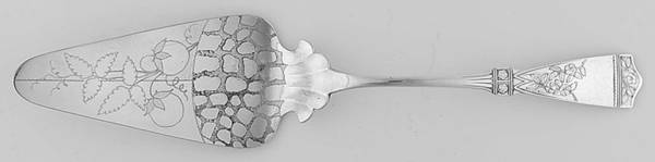 Parisian (Silverplate, 1887) Large Solid Bright Cut Pie Knife