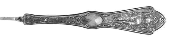 Pearl (Silverplate, 1898) Flat Twisted Handle Master Butter Knife