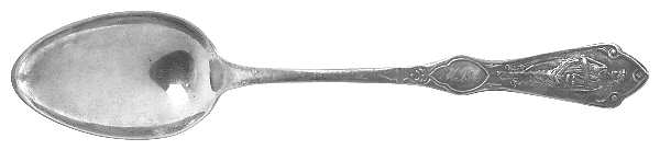 Pearl (Silverplate, 1898) Monogram Place/Oval Soup Spoon