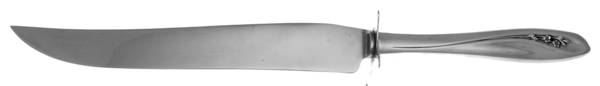 Petite Fleur (Sterling, 1961) Large Carving/Roast Knife StnlBl w/Sterling Guard