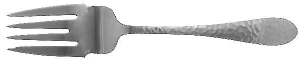 Sterling Antique (Sterling, 1999) Medium Solid Cold Meat Serving Fork