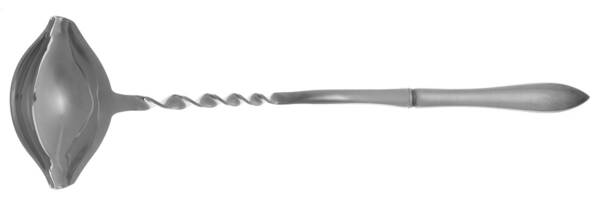 Pointed Antique (Sterling, 1895) Punch Ladle with Stainless Bowl HC