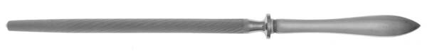 Pointed Antique (Sterling, 1895) Sharpener Knife with Steel Rod HC