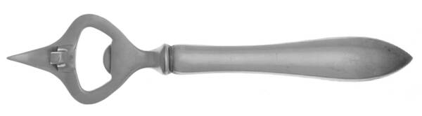Pointed Antique (Sterling, 1895) Bottle/Can Opener with Stainless Bowl HC