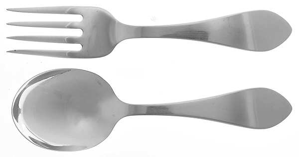 Pointed Antique (Sterling, 1895) 2 Pc Baby Set (BF, BS)