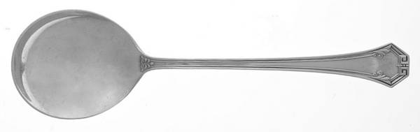 Pompeian (Silverplate, 1930) Round Bowl Soup Spoon (Gumbo)