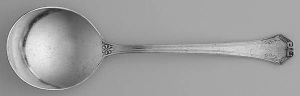 Pompeian (Silverplate, 1930) Round Bowl Soup Spoon (Bouillon)