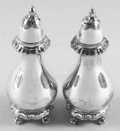 Provincial (Silverplate, Hollowware) Salt & Pepper Set
