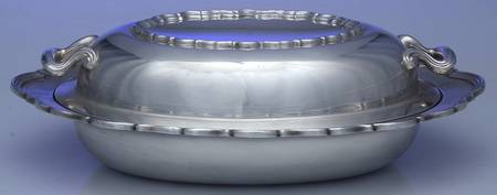Provincial (Silverplate, Hollowware) Double Vegetable Bowl