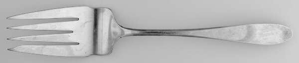 Queen Mary (Silverplate, 1930) Large Solid Cold Meat Serving Fork