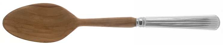 Corinthian (Silverplate) Salad Serving Spoon with Wooden Bowl