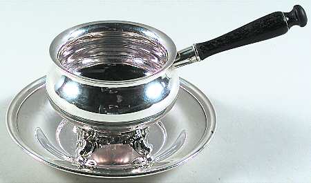 Regent-Plain (Silverplate Hollowware) Plated Sauce Boat with Underplate