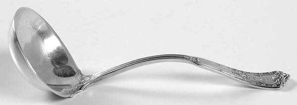 Rembrandt (Sterling, 1915) Monogramed Solid Piece Gravy Ladle