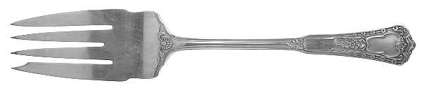 Rembrandt (Silverplate, 1935) Large Solid Cold Meat Serving Fork