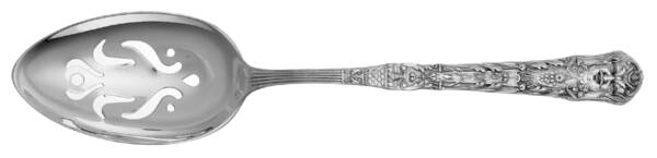 Renaissance (Silverplate, 1886, No Monos) Pierced Tablespoon (Serving Spoon)