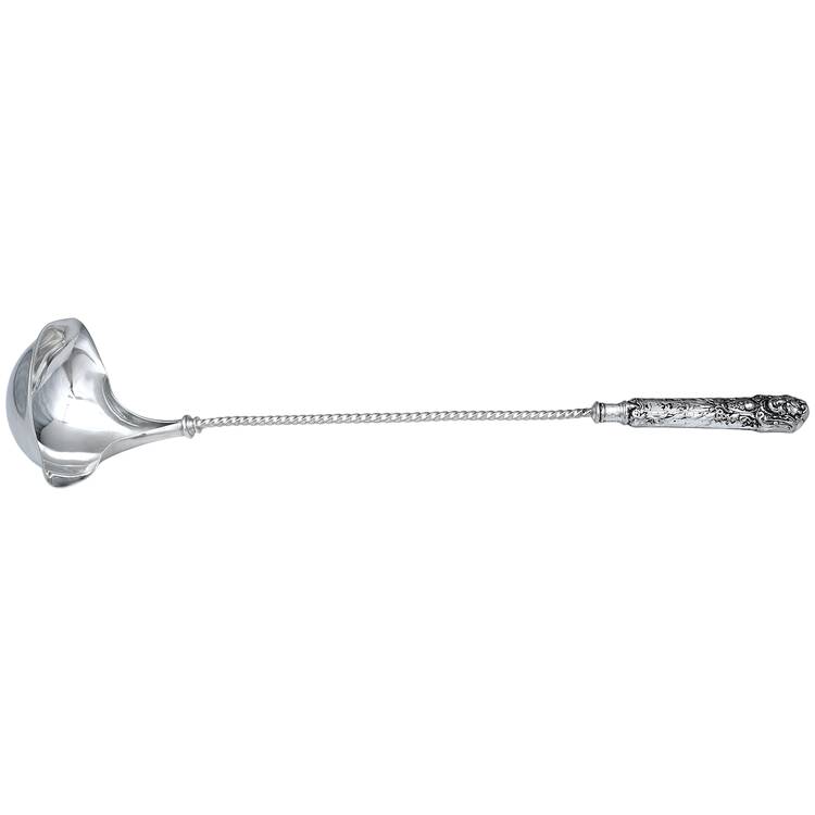 Renaissance (Silverplate, 1886, No Monos) Punch Ladle with Silverplate Bowl