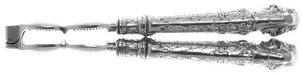 Renaissance (Silverplate, 1886, No Monos) Silverplate Grip Nut Cracker