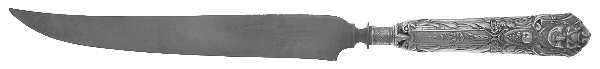 Renaissance (Silverplate, 1886, No Monos) Large Stainless Blade Roast Carving Knife