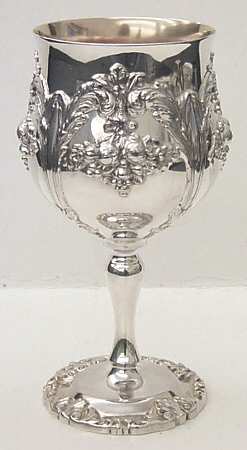 Renaissance (Silverplate, Hollowware) Plated Gold-Lined Water Goblet