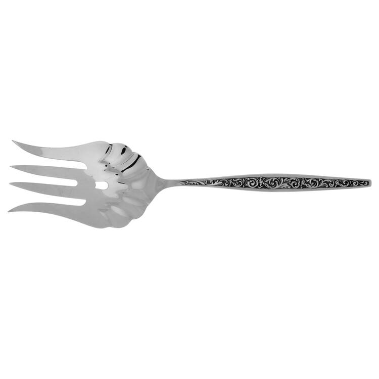 Renaissance Scroll (Sterling, 1969) Solid Salad Serving Fork