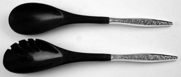 Renaissance Scroll (Sterling, 1969) Plastic Bowl 2-Piece Salad Set