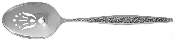 Renaissance Scroll (Sterling, 1969) Pierced Tablespoon (Serving Spoon)