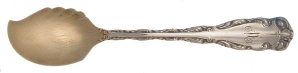 Rex (Silverplate, 1894) Large Monogram Solid Jelly Server