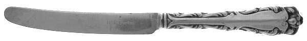 Rex (Silverplate, 1894) Orange Knife with Silverplate Blade