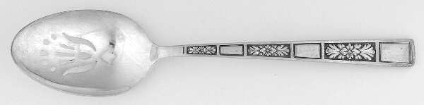 Roman Court (Silverplate, 1972) Pierced Tablespoon (Serving Spoon)