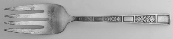 Roman Court (Silverplate, 1972) Medium Solid Cold Meat Serving Fork